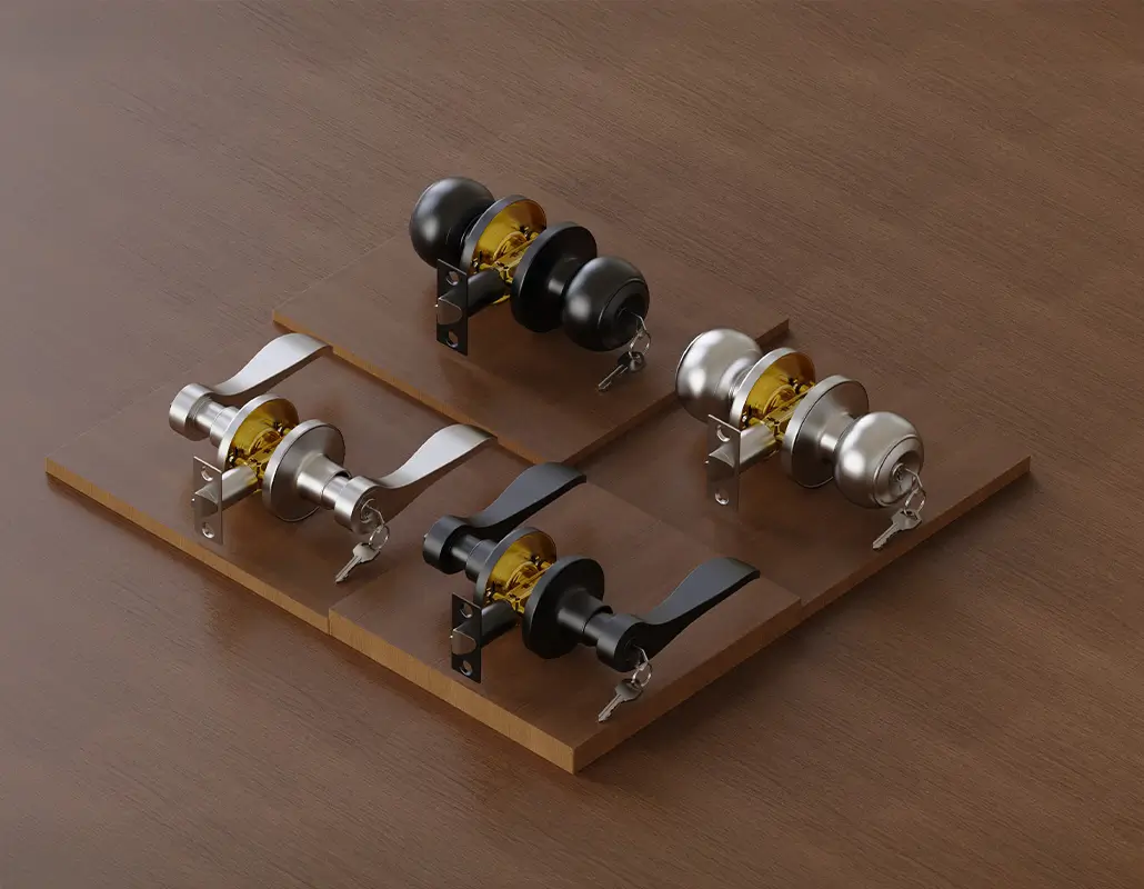 door knob & handle with locks