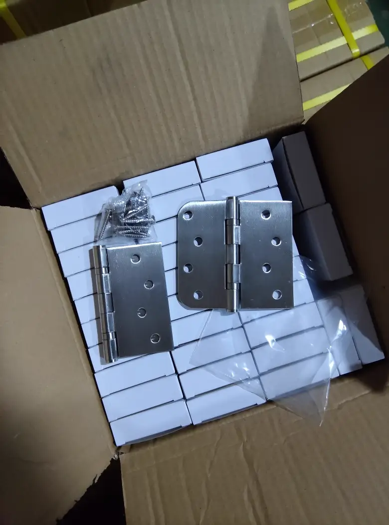 4" Square x 5/8"R Stainless Steel Ball Bearing Door Hinges - 3Pack photo review
