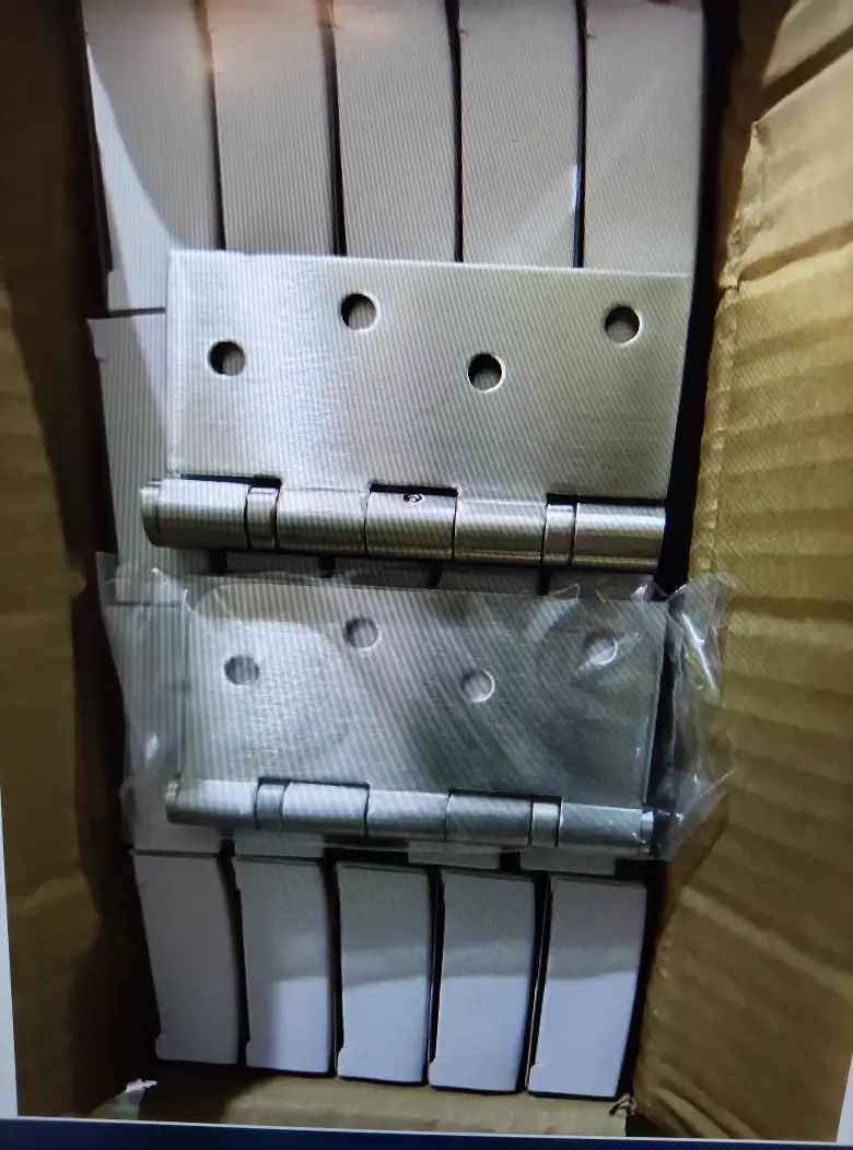 4" Square x 5/8"R Stainless Steel Ball Bearing Door Hinges - 3Pack photo review